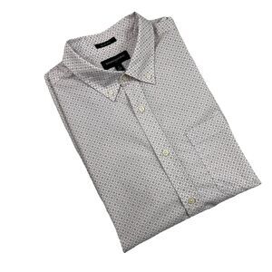 Banana Republic Short Sleeve Button Up Geometric Print-L